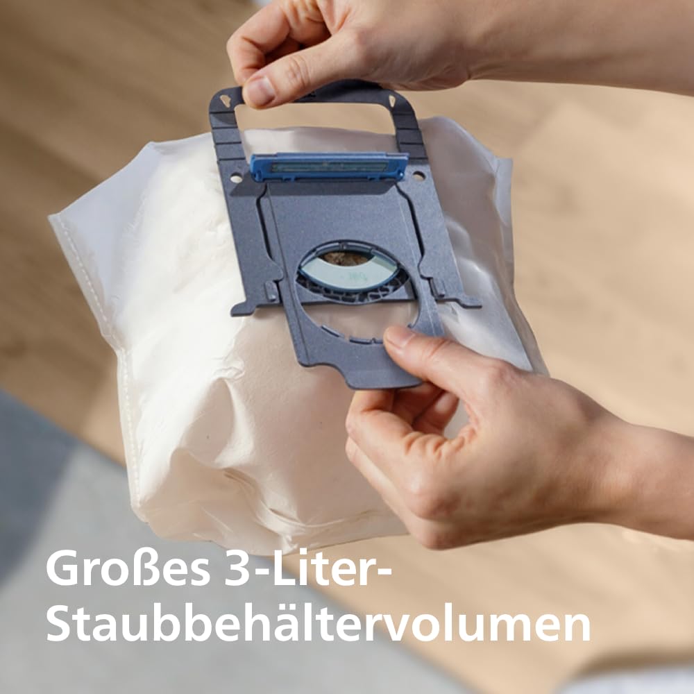 PHILIPS Series 2000 Bodenstaubsauger 800W HEPA-Filter 9m Reichweite XD2142/12