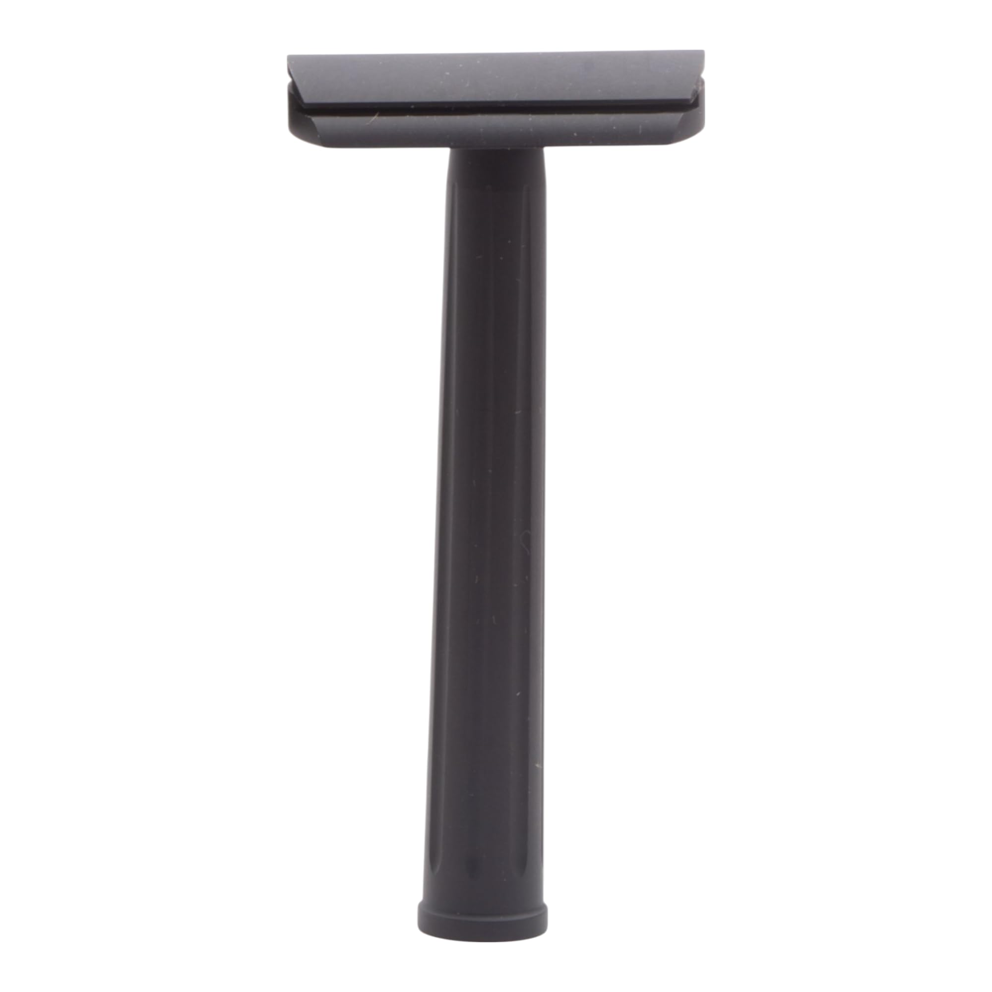 Rex Supply Co. Page Rasoio di sicurezza a doppio bordo in tre pezzi, finitura in alluminio nero corvino, leggero rasoio fresato CNC per uomo, strumento da barba adatto ai viaggi compatibile con tutte | La struttura leggera in alluminio fresato CNC offre u