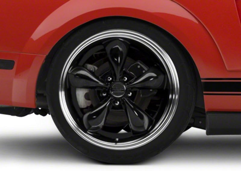 Deep Dish Bullitt Gloss Black Wheel; Rear Only; 20x10; 48mm Offse...