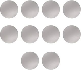 BESTONZON Okrągłe krążki do ciast, okrągłe, 10 cali, jakość premium, srebrne okręgi ciast, tektura, do dekoracji ciast - 10 szt