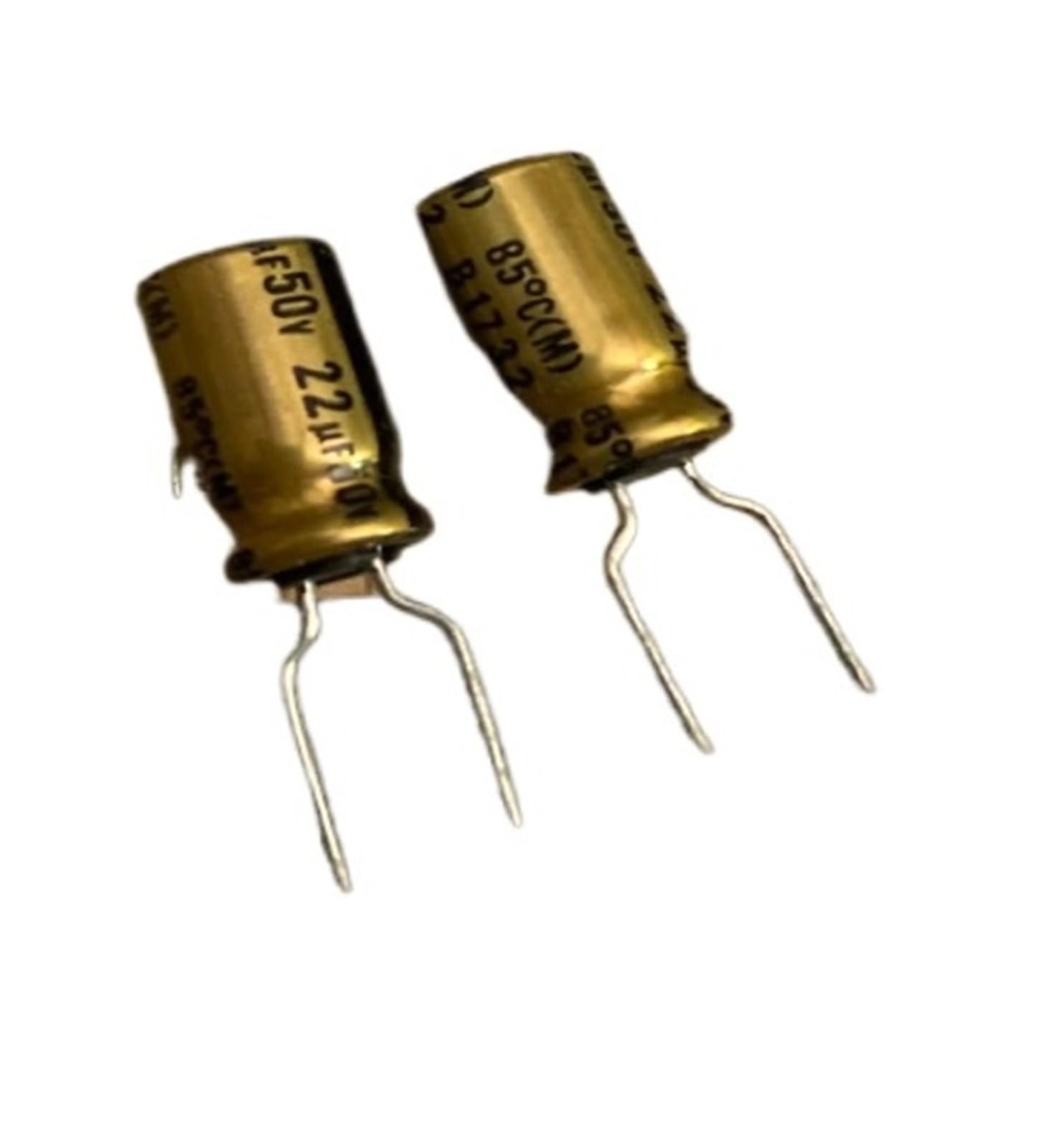 LEOTNNDQ 10pcs F G series 50V22UF copper pin audio electrolytic capacitors