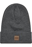 Urban Classics Leatherpatch Long Beanie Unisex Gorro Gris Marengo 100% Acrílico