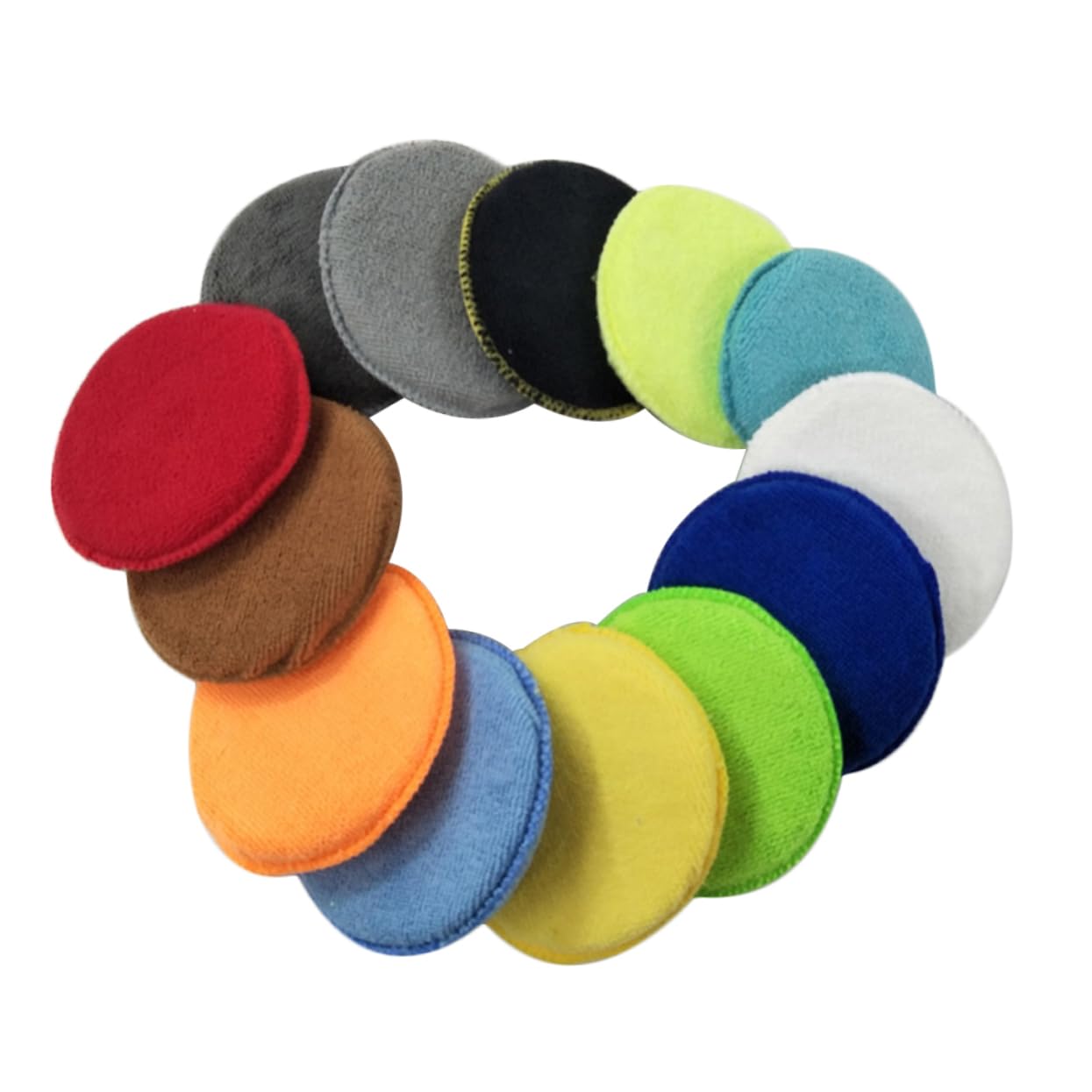 Gatuida 30stücke Mikrofaser Wachsapplikator Pads Auto Polierschwämme Für Wachs Versiegelungen Und Polituren Hochwertige Schwämme Zufälligen Farben Langlebig Und Wiederverwendbar