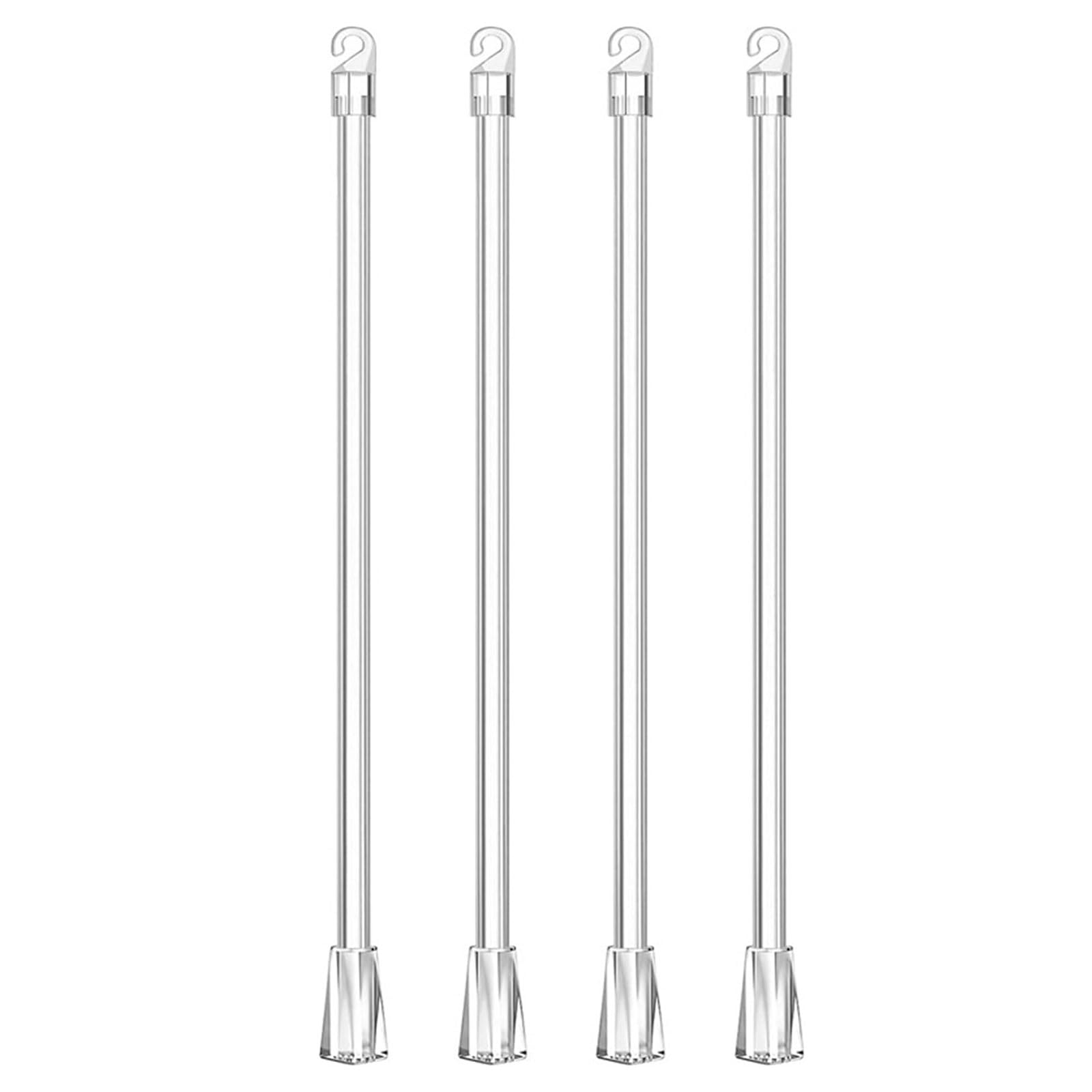 NPYQ 43cm Blind Wand Replacement with Handle and Hooks for Curtain Blinds Control (2/4/6/8/10Pieces) Blind Tilts Rod Replacement