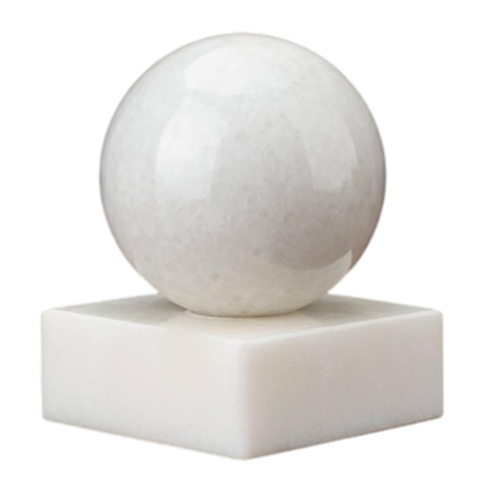 DPURPIWADY Crystal Ball Moonstone Polished Divination Decorative Sphere with Stand Crystals for Feng Shui,White-10cm