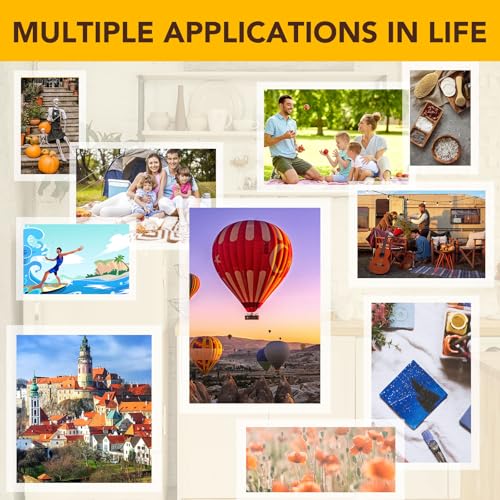 image for RowinsyDD 80 PCS Self-Adhesive Laminating Sheets, 9 x 12 Inches Clear 