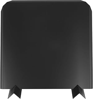 Firebacks for Fireplace-Stainless Steel Fireback with Adjustable Feet, 20" x 20" Fireplace Heat Reflector, Fireplace Back Plates, Painted Black Heat-Resistant Material for Wall Protection