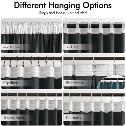 Image of MIULEE Stone Blue Velvet Pinch Pleat Blackout Curtains W52 X L96 Inches | 2 Panels,Luxury,Thermal Insulated,Super Soft,Light Blue Tone,Back Tab & Rod Pocket,for Bedroom Living Room