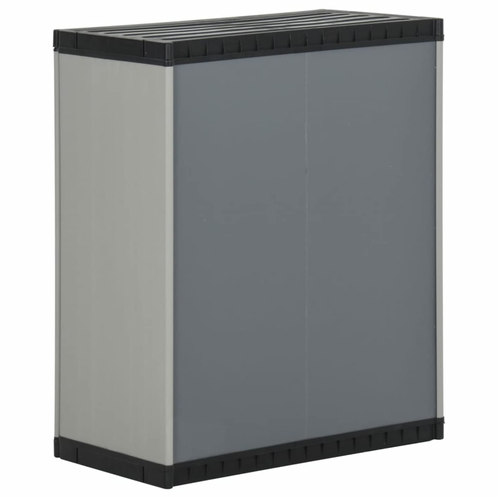 Tidyard Mülltonnenbox Gartenabfall-Schrank 68 x 40 x 85 cm (B x T x H),Mülltonnenverkleidung Müllbox Mülltonne Müllcontainer Gerätebox Mit 1 Einlegeboden und 3 Müllbeuteln,PVC, 100% Polypropylen