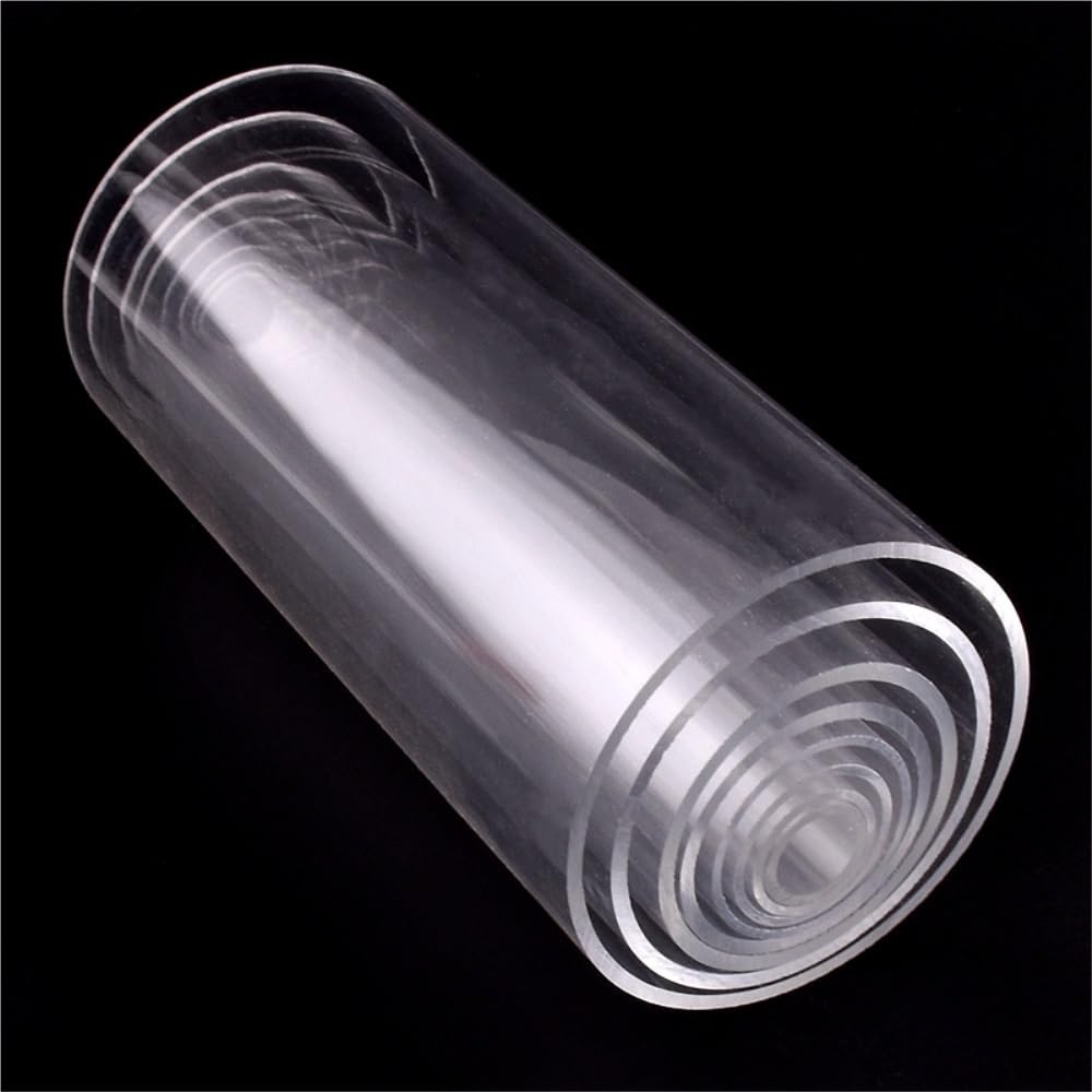 Conector de tubo para peces de acuario, 2 tubos de acrílico transparente for acuario, longitud 20 cm, 50 cm, lámpara decorativa, accesorios for pecera, tubería, accesorios de jardín.(110MM*20CM)