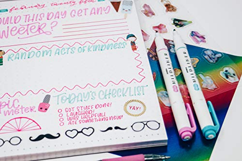 Zebra Pen Mildliner Double Ended Highlighter Set, Broad And Fine Point Tips, Assorted Fluorescent Ink Colors, 5-Pack #TOP6