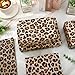 60 Sheets Leopard Print Tissue Paper Gift Wrapping Paper Floral Bouquet DIY Art Crafts Tissue for Wedding Birthday Holiday Party, 14 x 20 Inch