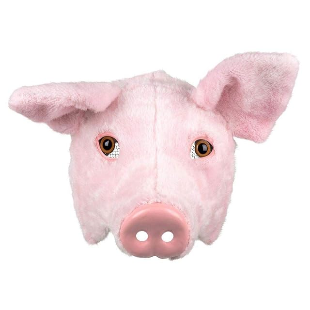 Boland Máscara de Cerdo de Peluche Adulto
