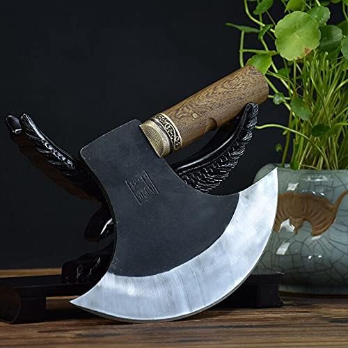 Meat cleaver, Dragon spring ghost hand made kitchen bone axe special bone axe blade pure hand forged big bone axe axe single hand axe Cleaver Knife,BY KKZY (Color : G-fz12)