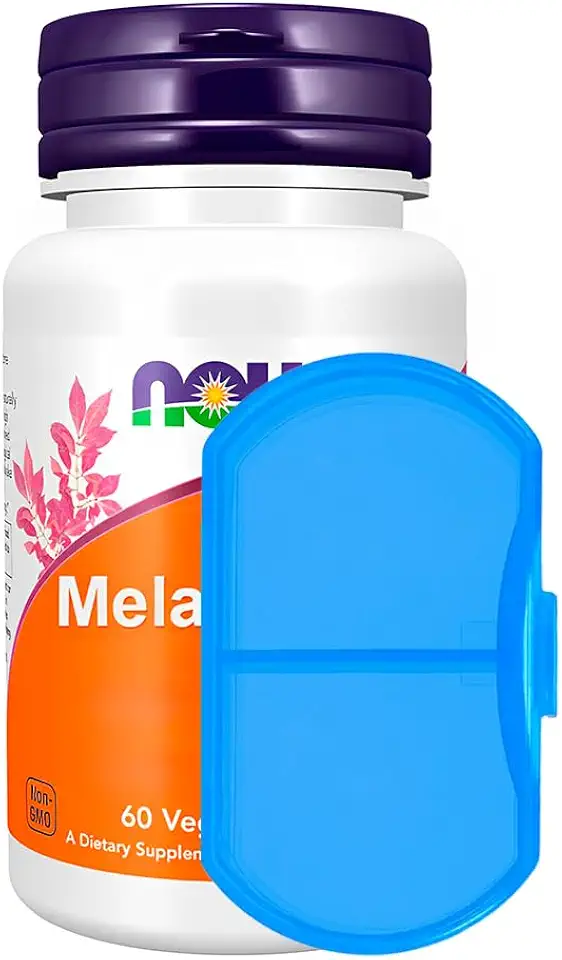 Porta Cápulas Comprimidos + M.e.l.a-t.o.n.i.n.a. 60 Cáps Made Usa/Importado