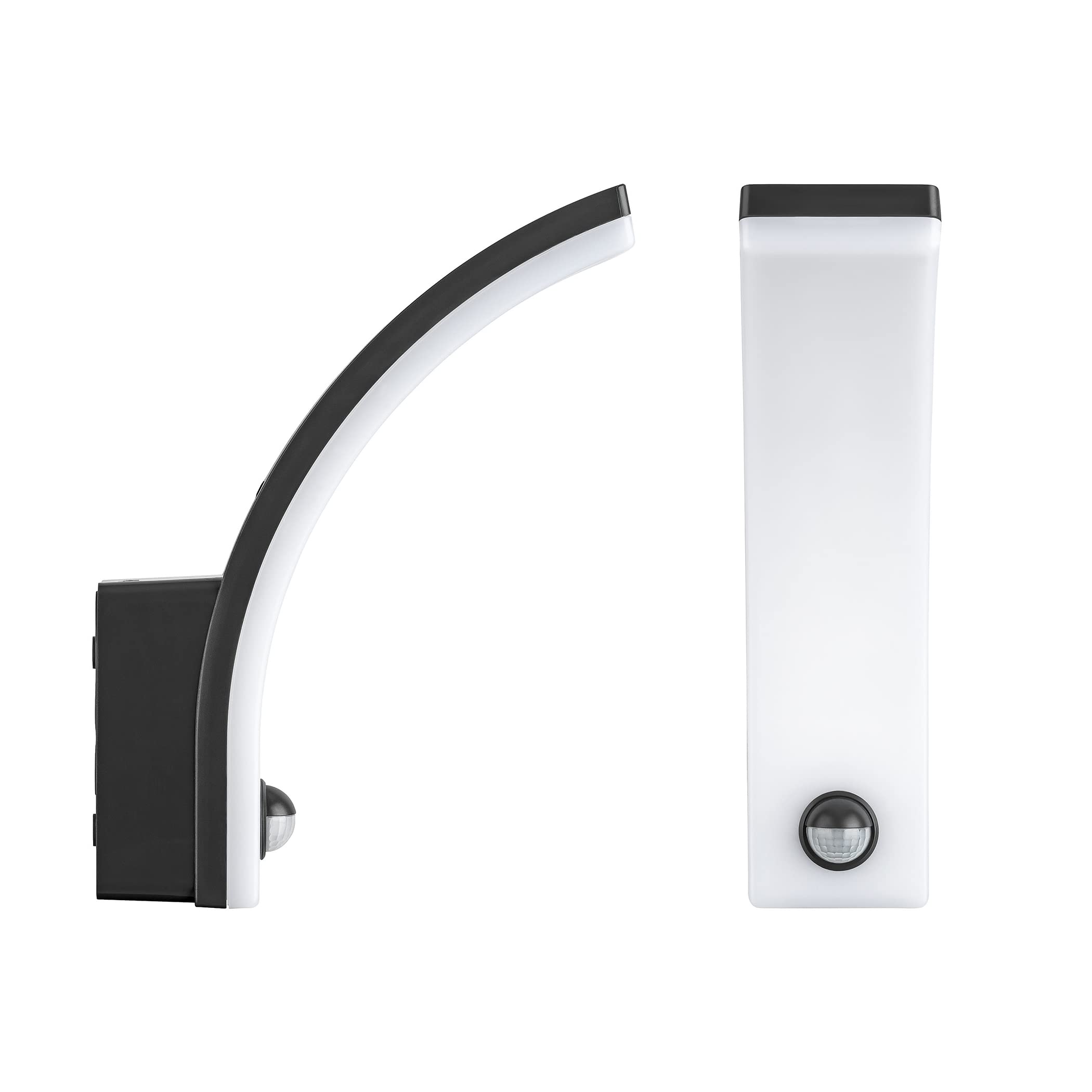 SEBSON LED Applique da Esterno con Sensore di Movimento IP65, 20W, 1550lm | Lampada da Parete Antracite, Bianco Freddo 6000K - Luce Esterna con Sensore 9m/140°
