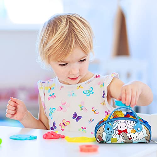Image of Kids Glasses Case, Soft Eyeglass Case for Kids Various Pattern Cute Sunglasses Bag for Children Girls Boys