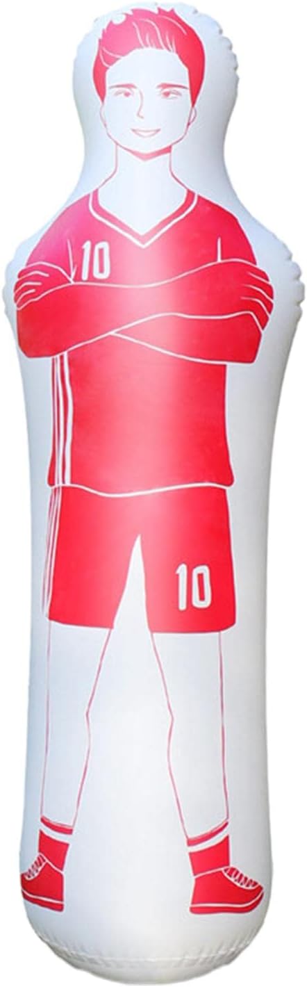 Versatile Inflatable Sports Training Mannequin for Arts and Football, Red