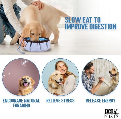 PET ARENA Adjustable Snuffle mat for Dogs, Dog Puzzle Toys, Enrichment Pet Foraging mat for Smell Training and Slow Eating, Stress Relief Interactive Dog Toy for Feeding, Dog Mental Stimulation Toys - 5