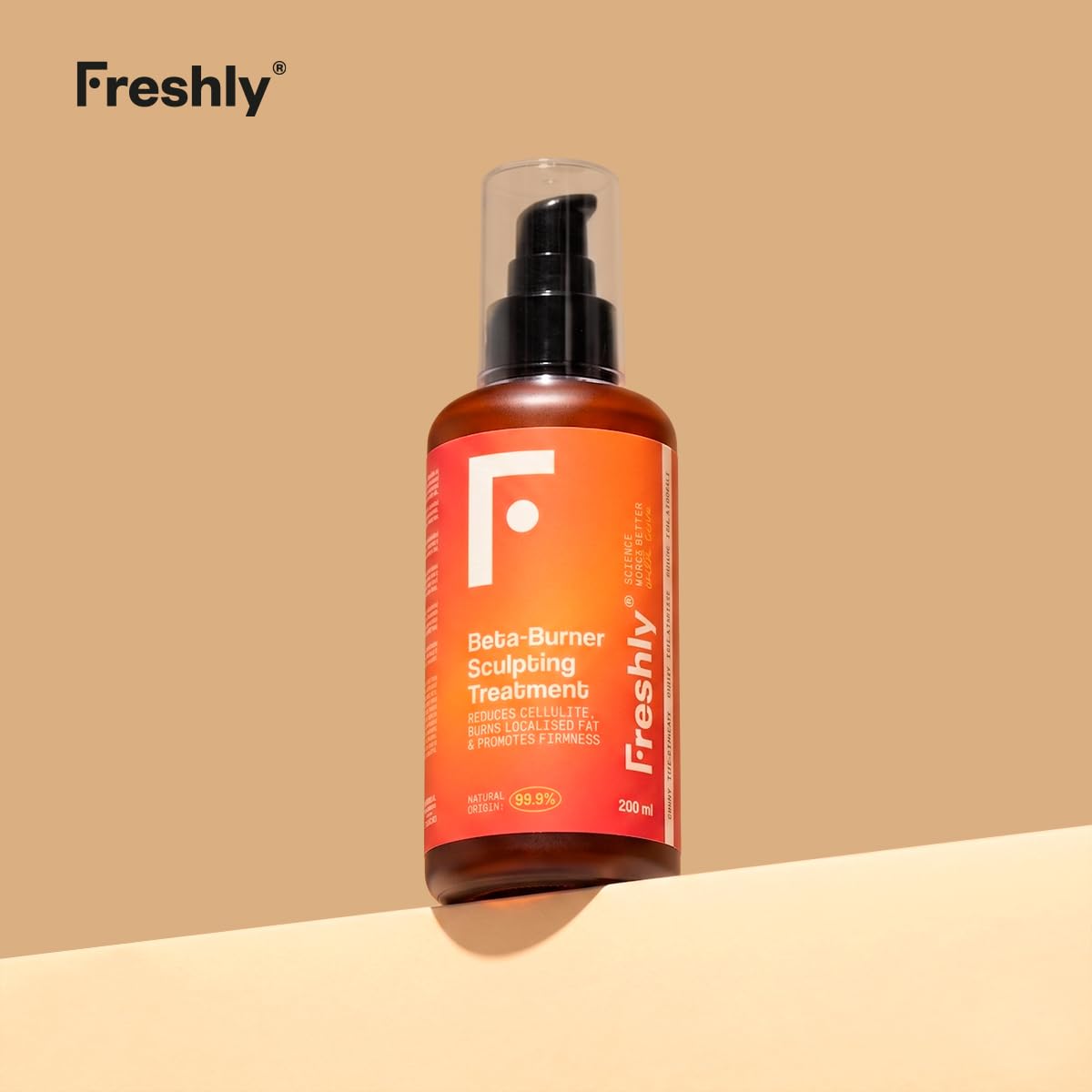 Freshly Cosmetics - Beta-Burner Sculpting Treatment - Crema Anticelulítica - Crema Corporal 200ml - Fórmula Natural para Piel Más Suave y Elástica