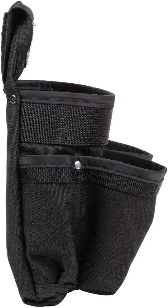 Flаѕh Sаlе Klein Tools 5718 Tool Pouch, PowerLine Series Utility Pouch Fits Tool Belts to 2.5-Inch, Strong Rivet Reinforced Stitching, Wide 8-Pocket