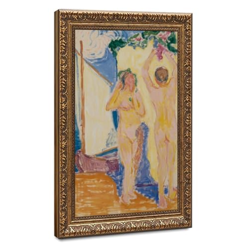 Tableau Fauviste Coastal Bathing en impression toile haute définition
