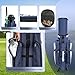 All-in-One Golf Club Travel Bag with Hard Shell Cover, 360° Silent Wheels & Built-in USB Port, 14-Divider Cart Bag for Men & Women - Dynamic Blue & White