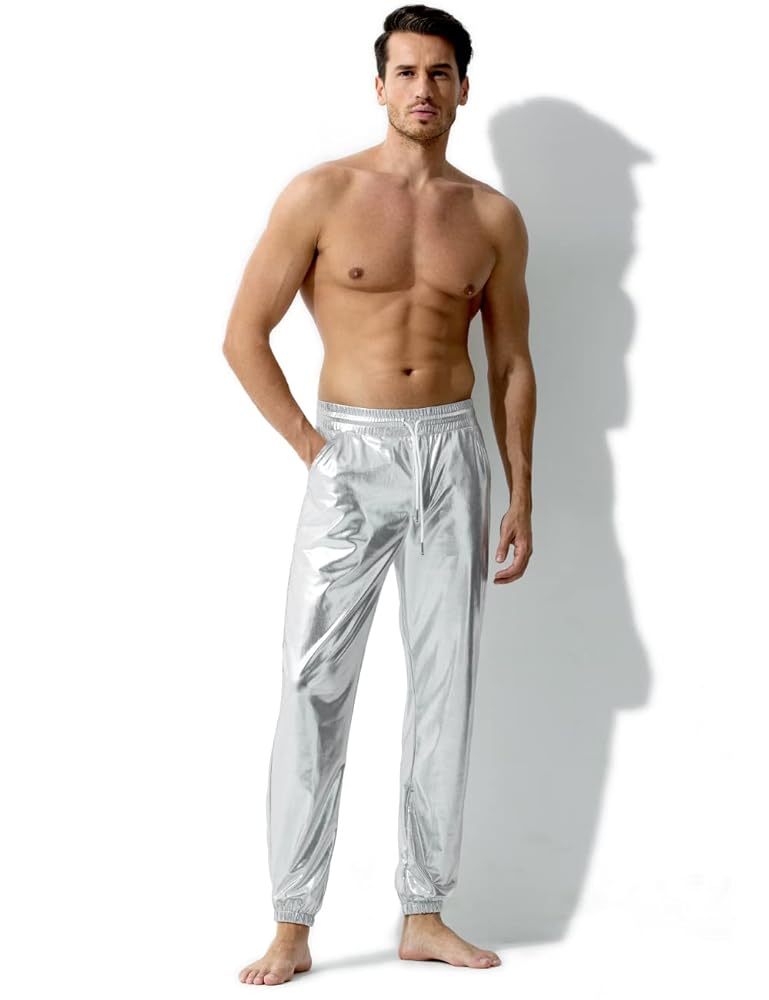 パンツ SPARKLING JOGGERS Amazon.com: Womens Sparkle Pants Casual Baggy Fall Elastic