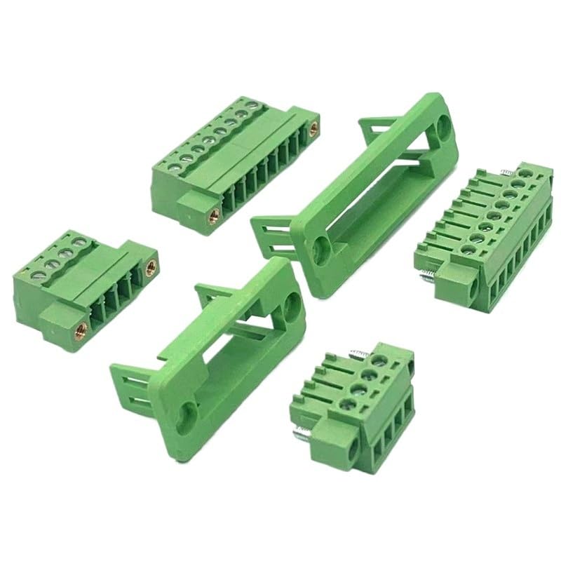 1 juego de conectores de bloque de terminales enchufables de 3,81 mm 2P/3P/4P/5P/6P/8P/9P JM15EDGKM paso de 3,81 mm (2P)