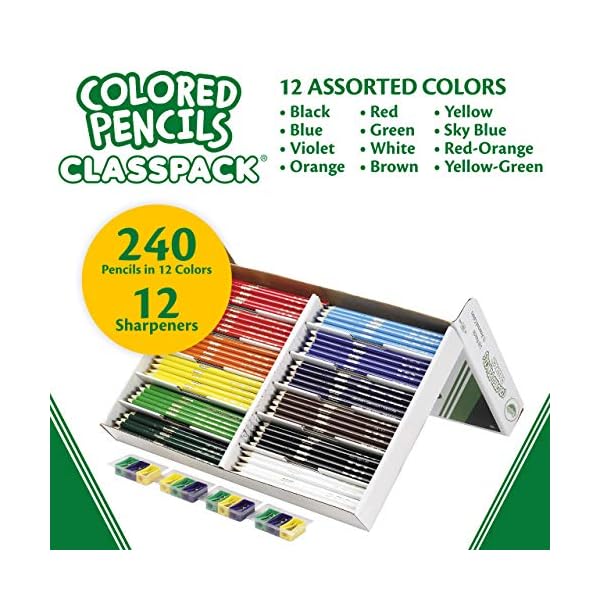 Crayola 68-8024 Buntstifte – Buntstifte (240 Stück), fest, Kinder, Jungen/Mädchen, mehrfarbig, 3,3 mm – Bild 3