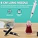 5ml/CC Luer Lock injection Syringe with needle for Scientific Labs and Industrial Dispensing, Fountain Pen Refill,Ink,Glue Application,Liquid Dispensing and Measuring, Pet Food Feeding,Refilling Ink Cartridges,CISS