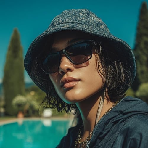 Image of Sports Polarized Sunglasses for Mens and Womens,Black Retro Sun Glasses Driving Fishing Cycling UV Protection