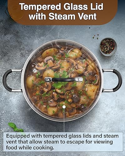 Cook N Home 02408 Stainless Steel Cookware Sets 10-Piece thumb #4