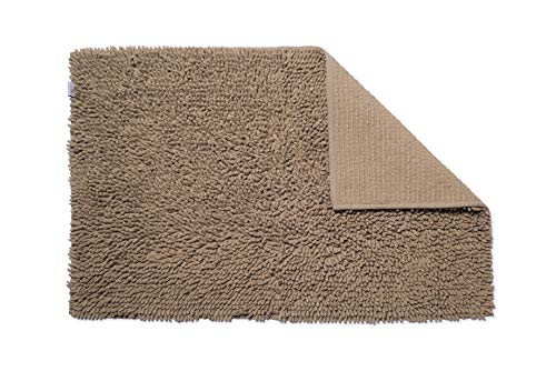 Croydex Latte Cotton Bathroom Mat with Slip-Resistant Backing, 50 x 80 cm (Rectangular) - Image 3