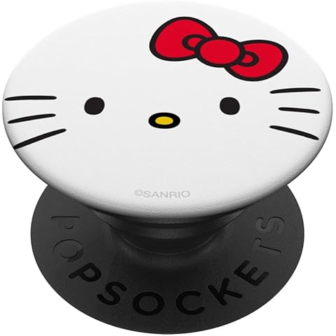 Hello Kitty Open Face PopSockets Stand for Smartphones and Tablets PopSockets PopGrip: Swappable Grip for Phones & Tablets