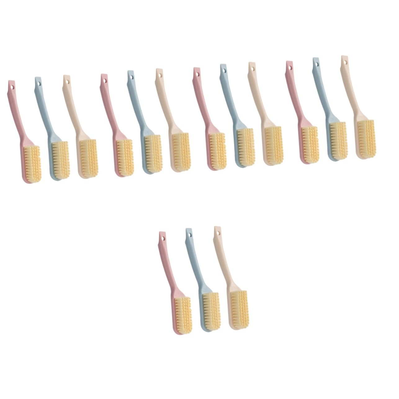 SOIMISS 15piezas Cepillo De Limpieza para Calzado Herramienta Ergonómica De Limpieza De Zapatillas Cepillo De Uso Multifuncional Ropa y Zapatos