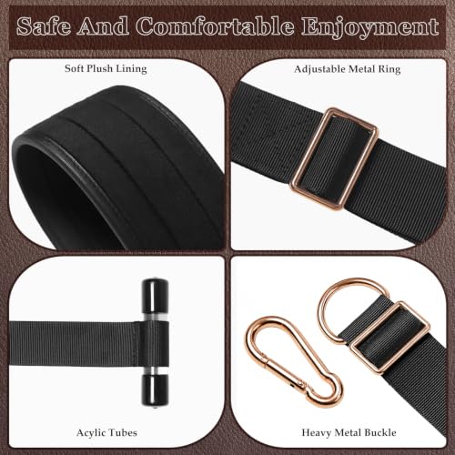 Image of Door Sex Swing 2 in 1 Bondage BDSM Thigh Restraints Adult Sex Toys Black