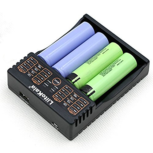 4-Bay Usb 18650 Battery Charger With Led Light,Universal Battery Charger For 3.8V 3.7V Imr 18650 26650 Rcr123A 14500 16340 Lifeo4 1.2V Ni-Mh Ni-Cd Aa Aaa Battery #TOP4