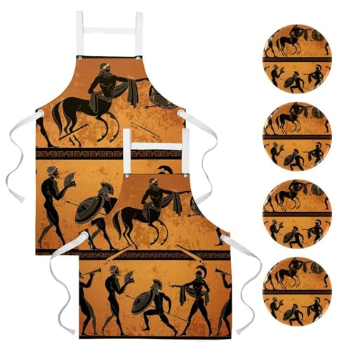 Tablier de serveuse culture égyptienne idéal pour bistrot et pâtisserie à la maison