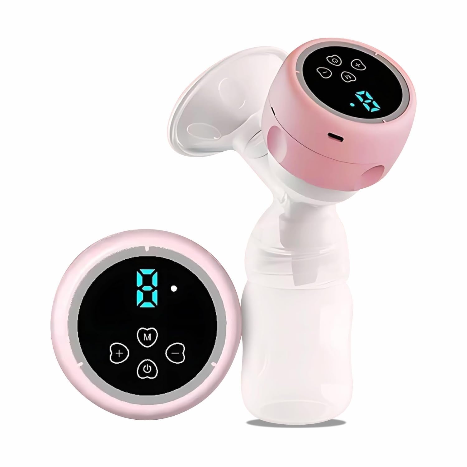 Electric Breast Pump – 4 Suction Modes & Pain-Free Pumping | Silent, Rechargeable & Hands-Free Design with LCD Display | Safe BPA-Free Parts for Comfortable, Breastfeeding-image-1
