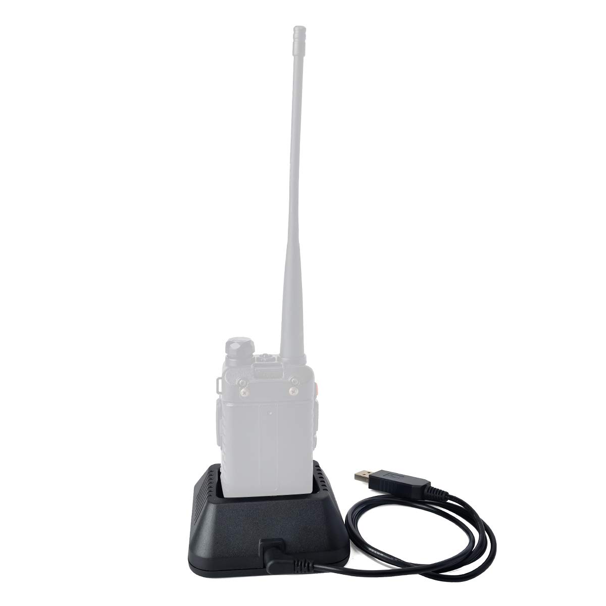 CH-5R Caricabatterie USB sostitutivo per walkie talkie – Cavo di ricarica compatibile con Baofeng UV-5R UV-5RE DM-5R e ricetrasmettitori bidirezionali