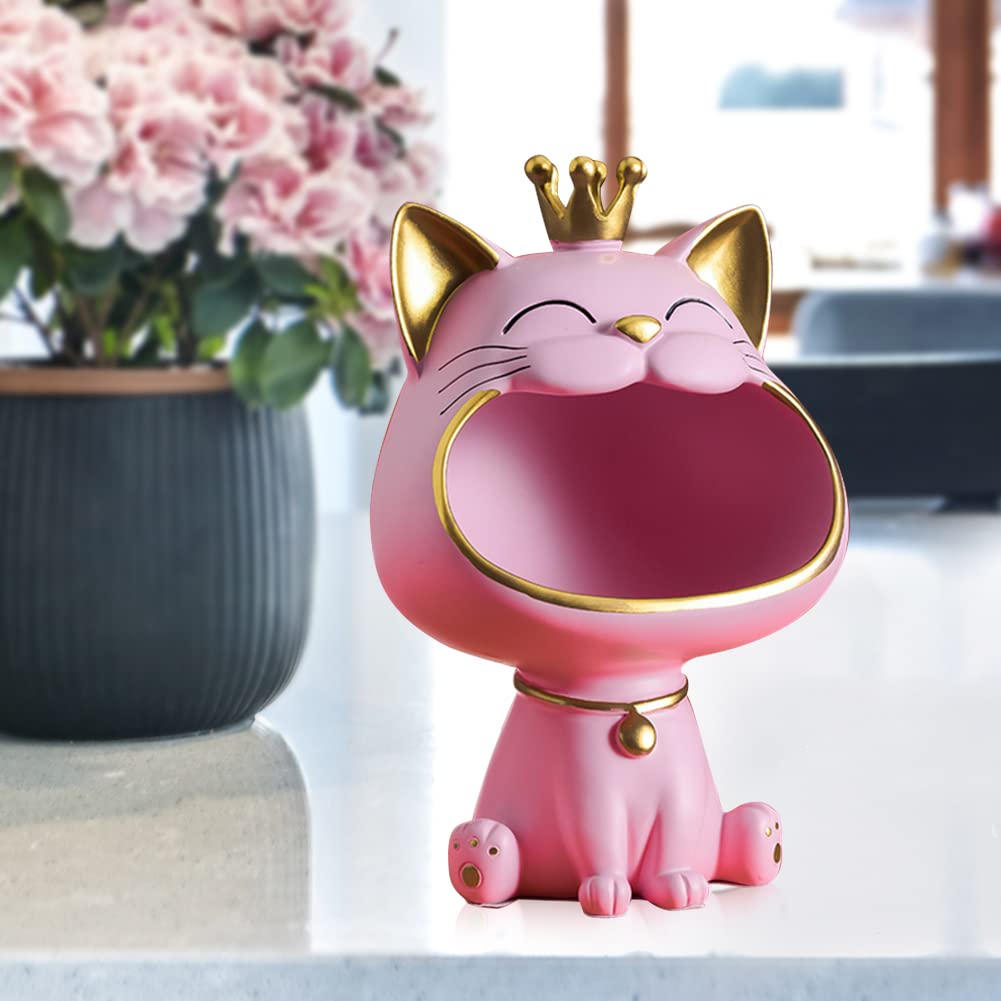 Vassoio Portachiavi A Forma Di Gatto - Resina Decorativa Per Ingresso O Scrivania - Foto 2