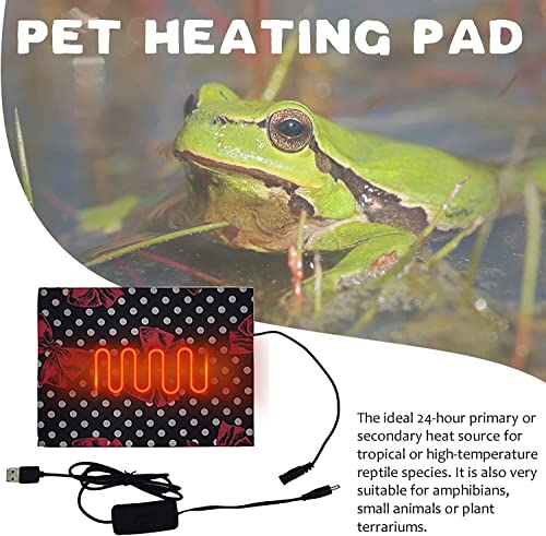 Alfombra térmica para reptiles 20x15 cm, 5V, negra miniatura 3