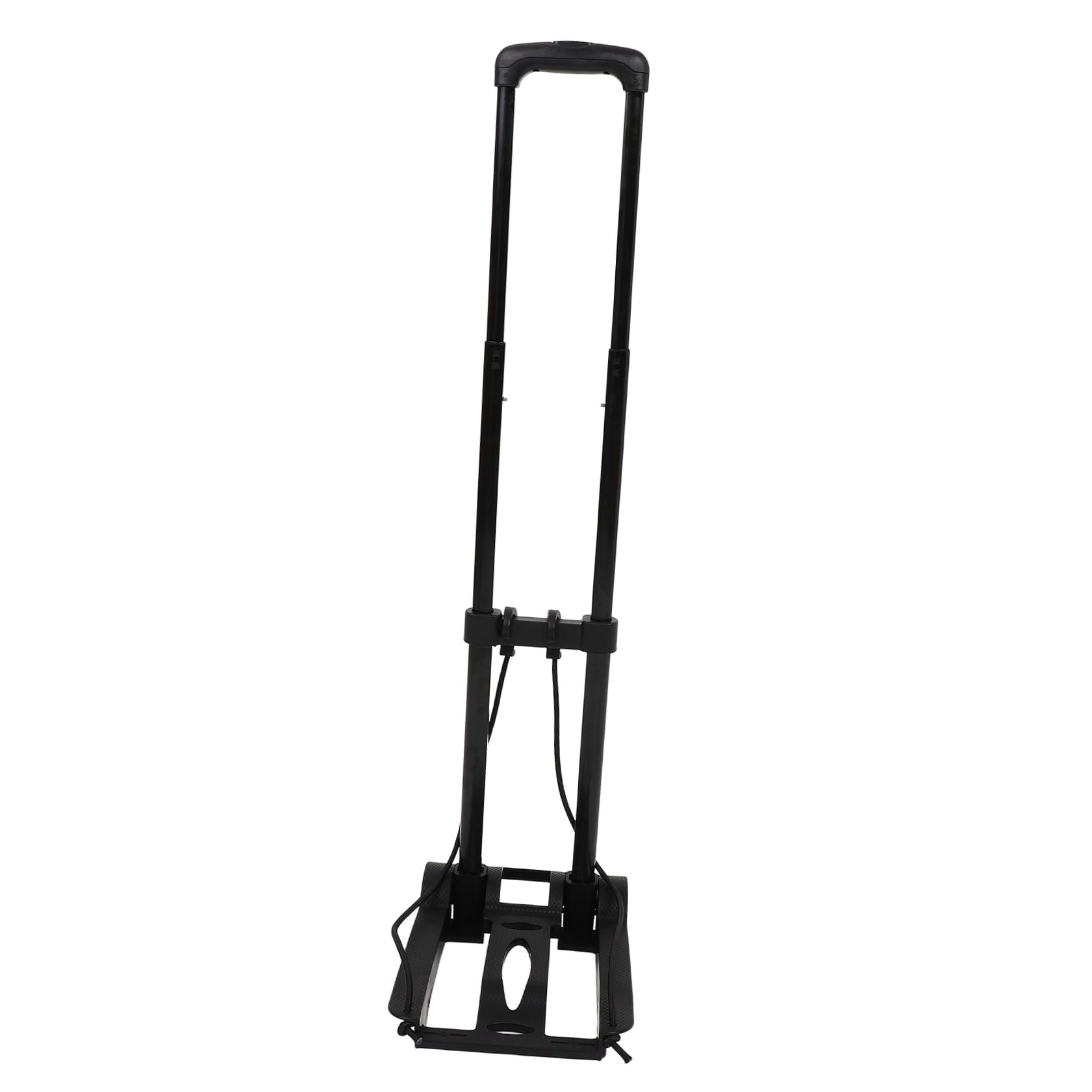 Carrito Plegable de Mano Ruedas Giratorias, Base Reforzada de Plástico y Estructura de Hierro para Mudanzas y Viajes Compactos