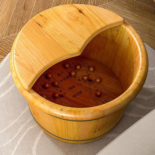 Cubeta de Madera para Baño de Pies con Masaje miniatura 2