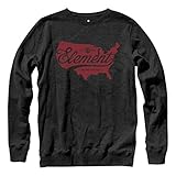 Element Men's USA Crew Fleece Pull Over Sweatshirt
