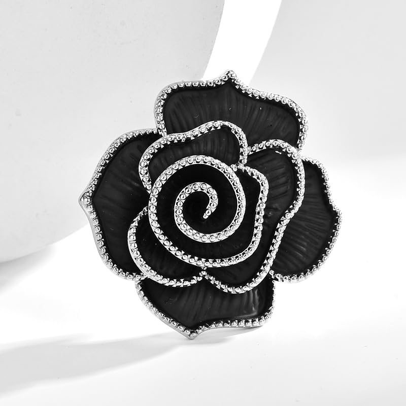 Image of Rhinestone Flower Brooch - Crystal Flower Pin for Women - Valentine's Day & Mother's Day Gift