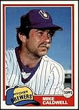 1981 Topps #85 Mike Caldwell Milwaukee Brewers (Baseball Card) NM Brewers