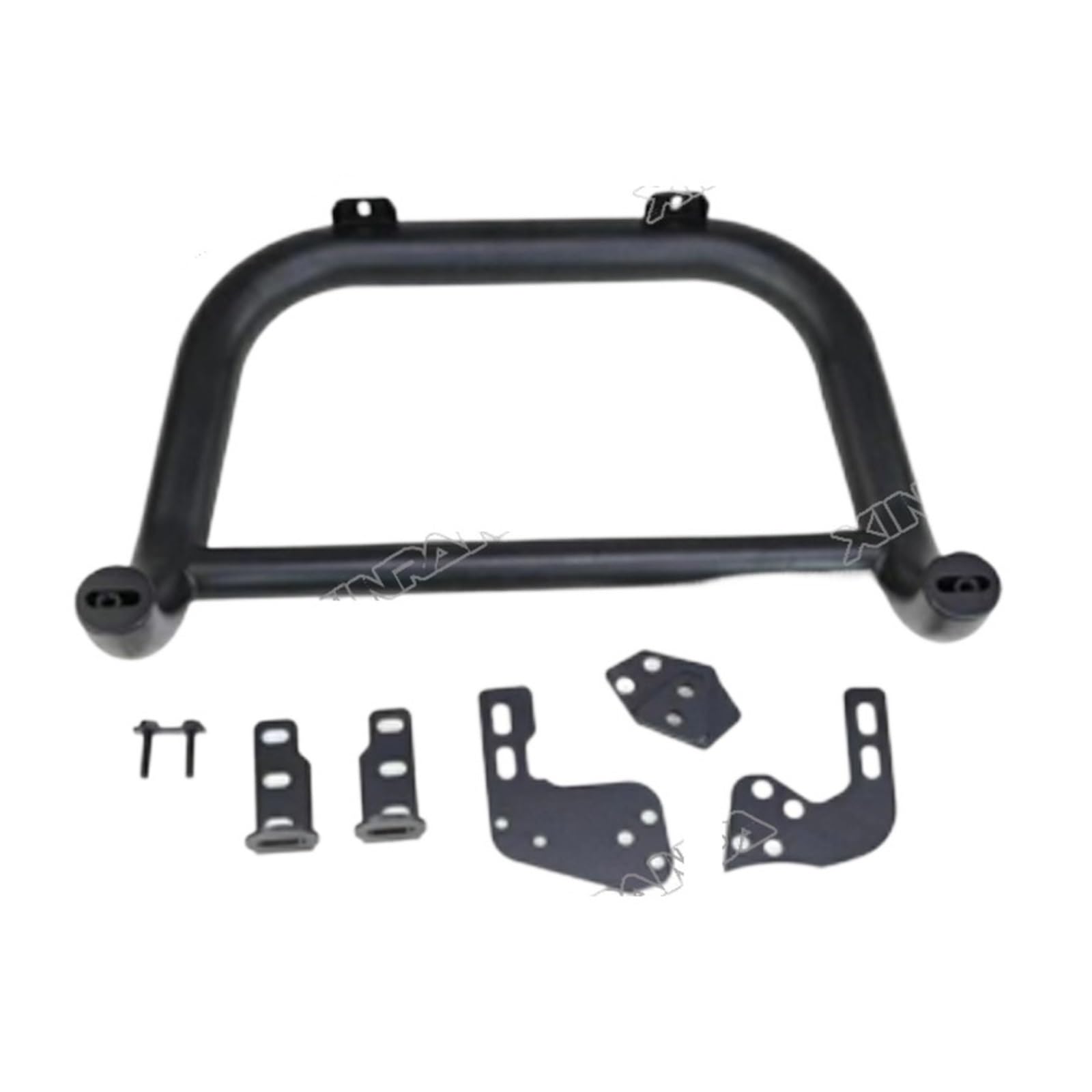 RhAny Front Small Bull Bar Bumper Steel，Compatible For Suzuki Jimny JB74 JB64 JB74w JB64w 2018-2023 (Color : Small bullbar Black)