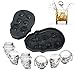Produktbild Amacoam Totenkopf Eiswürfelform Silikon 3D Schädel Ice Cube Formen 6 Vivid Schädel Lebensmittelqualität Flexibel Silikon Totenkopf Deko Ice Cube Maker für Whiskey EIS und Cocktails Saft Getränke